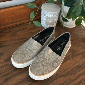 TOMS Snake Pattern Slip-Ons